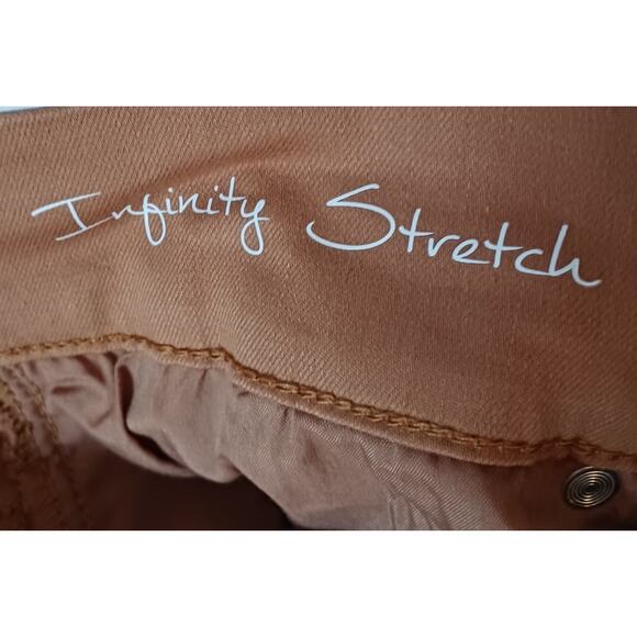 Diane Gilman HSN Infinity Stretch Camel Jeans Women's Size 16W-18W-20W - Picture 4 of 8